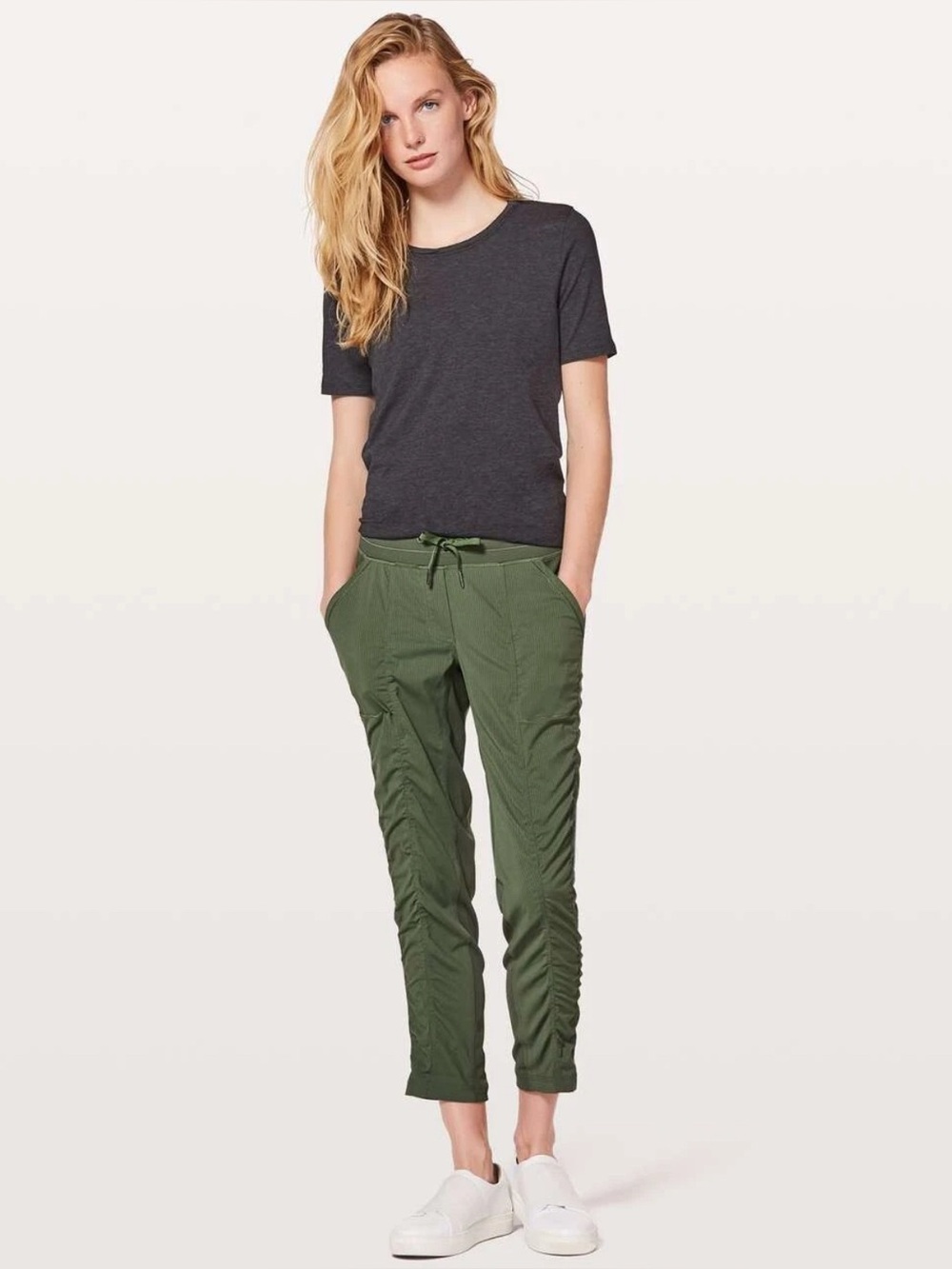 Lululemon Street To Studio Pants II 8 Olive green athletic women’s casual travel